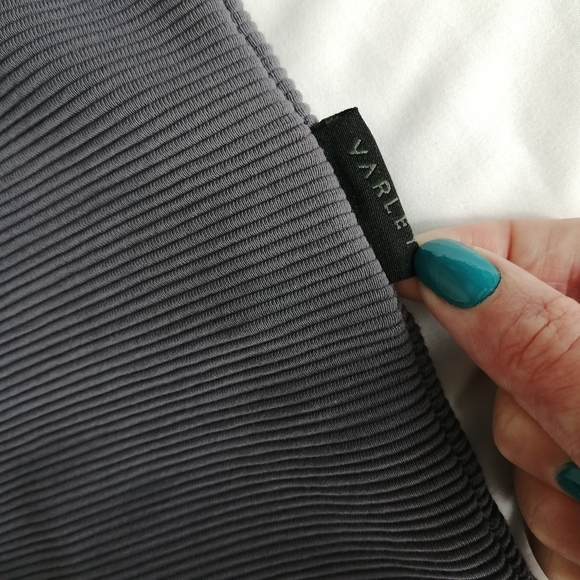 Anthropologie Varley Hewitt Ribbed Ottoman Knit Crewneck Sweatshirt in Slate M - Picture 9 of 16